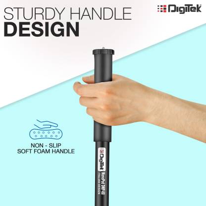 DIGITEK DMP 60 Professional Monopod | With 4 Extendable Sections | Rubber Hand Grip |For Cameras, Smartphones & Camcorders | Maximum Operating Height: 5.15 Feet| Maximum Load Upto: 5 kgs (Black) (DMP 60) Monopod  (Black, Supports Up to 5000 g)