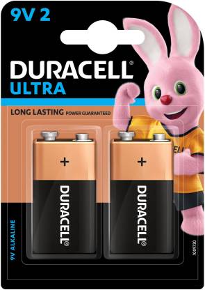 DURACELL Ultra 9V 2 Battery  (Pack of 2)