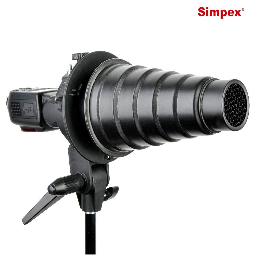 Simpex S-90 Bracket S-Type Elinchrom S Mount Holder for Speedlite Flash Snoot Softbox Camera Flash Holder Flash Bracket Holder Mount