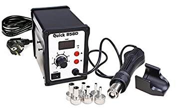 Quick 858D SMD Hot Air Gun Rework Station 700 W Temperature Controlled  (Conical Tip)