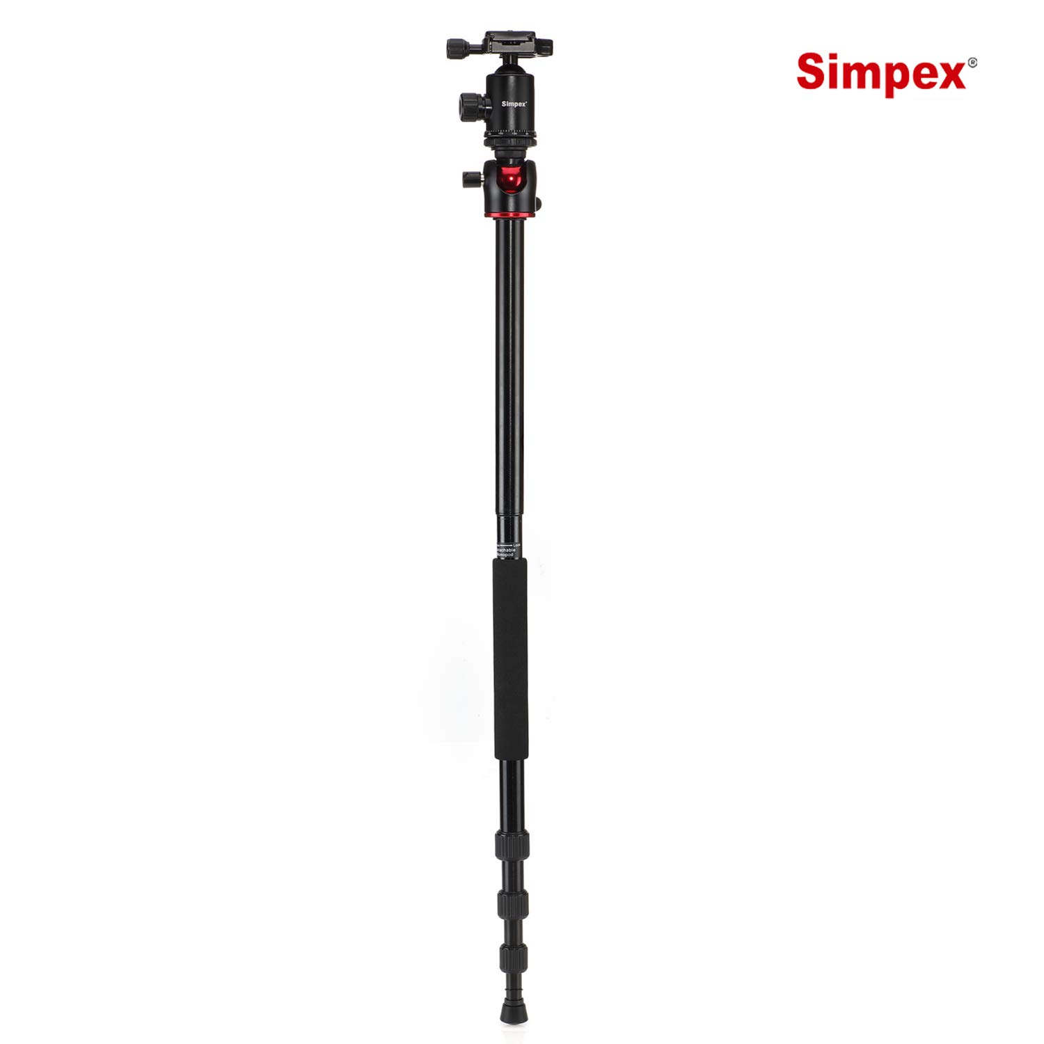 Simpex Professional Aluminium Tripod 540-TM Tripod Cum Monopod with Multipurpose Head for Low Level Shooting, Panning for All DSLR Camera