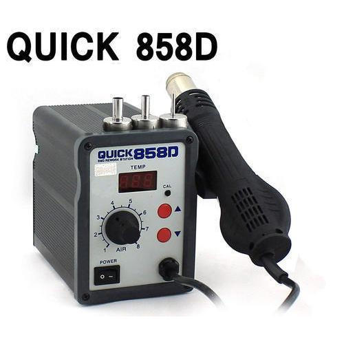 Quick 858D SMD Hot Air Gun Rework Station 700 W Temperature Controlled  (Conical Tip)