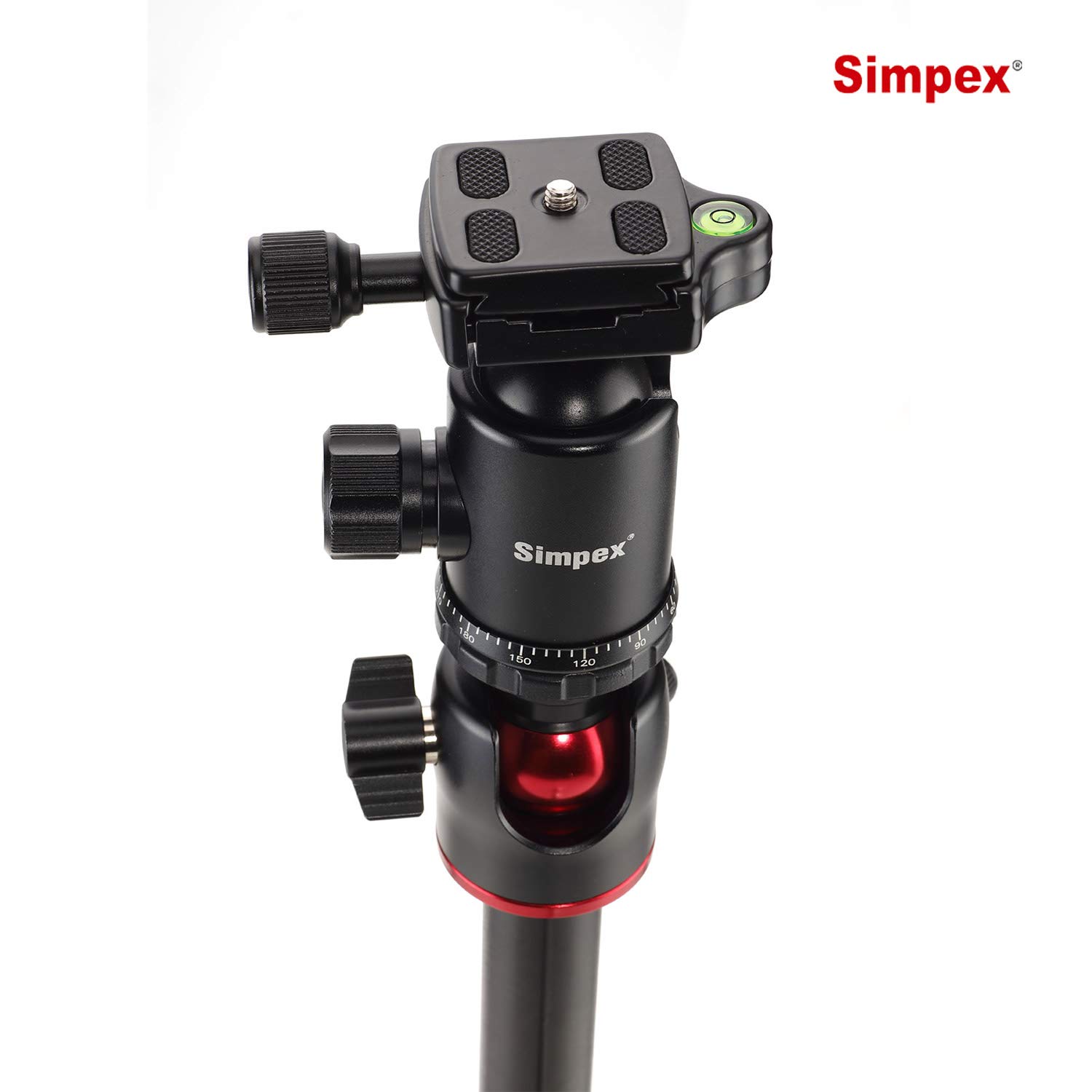 Simpex Professional Aluminium Tripod 540-TM Tripod Cum Monopod with Multipurpose Head for Low Level Shooting, Panning for All DSLR Camera