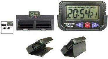 Black Car Dashboard Digital Clock Like Taksun TS-613-2