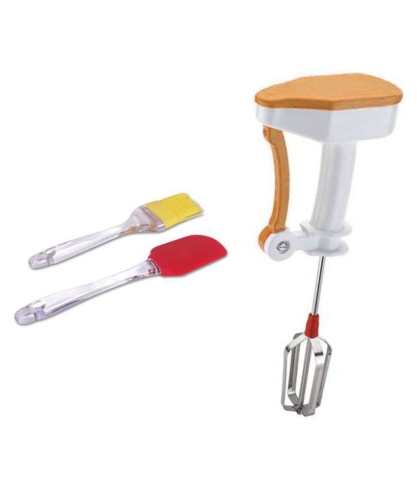 Combo Pack  Hand Blender (Non-Electric) & Silicone Spatula Brush Set