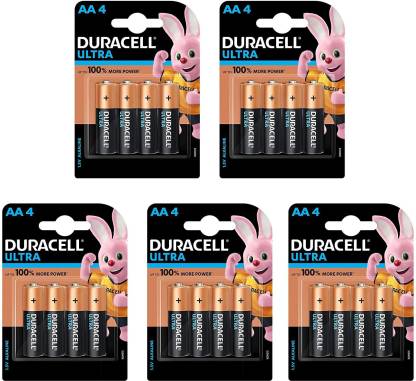 DURACELL Ultra Alkaline AA - 20 Pieces Battery  (Pack of 20)