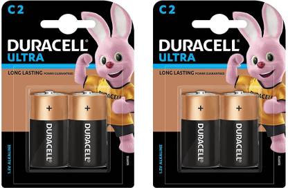 DURACELL Alkaline C - 4 Pieces Battery  (Pack of 4)